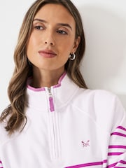 Crew Clothing Company Light Pink Half Zip Sweatshirt - Image 4 of 5