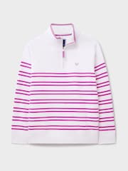 Crew Clothing Company Light Pink Half Zip Sweatshirt - Image 5 of 5