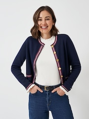 Crew Clothing Company White Frill Collar Layering Top - Image 3 of 5