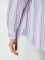 Crew Clothing Company Pink Relaxed Poplin 100% Cotton Shirt - Image 4 of 5