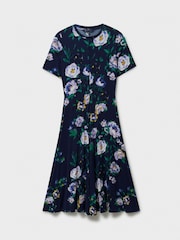Crew Clothing Company Blue Bea Jersey Dress - Image 5 of 5