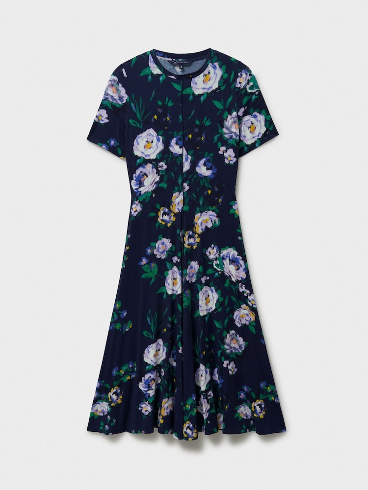 Crew Clothing Company Blue Bea Jersey Dress - Image 5 of 5