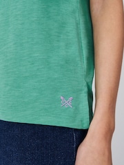 Crew Clothing Company Half Sleeve Slub 100% Cotton T-Shirt - Imagen 4 de 5