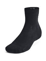 Under Armour Black Dark Unisex UA TC 3pk Qtr - Image 1 of 3