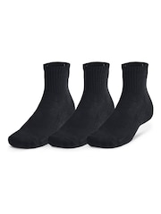 Under Armour Black Dark Unisex UA TC 3pk Qtr - Image 3 of 3