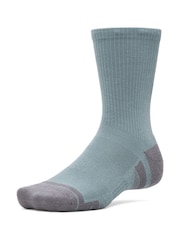 Under Armour Blue Navy Performance Tech Crew Socks 3 Pack - Image 3 of 3