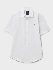 Льняная рубашка с коротким рукавом Crew Clothing Company - Изображение 5 из 5