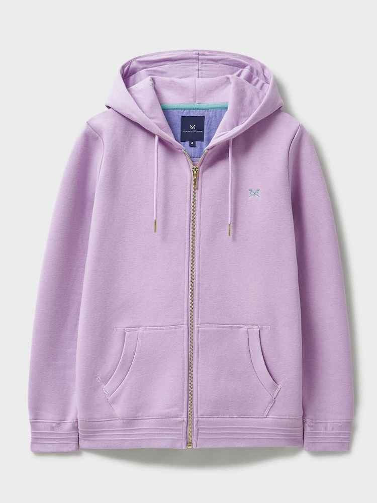 Crew Clothing Company Pink Heritage Zip Through Hoodie - Image 5 of 5