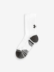 Under Armour White Junior Perform Tech Crew Socks 3 Pack - Image 2 of 6