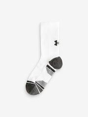 Under Armour White Junior Perform Tech Crew Socks 3 Pack - Image 3 of 6