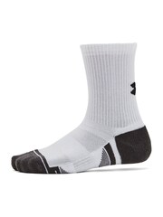 Under Armour White Junior Perform Tech Crew Socks 3 Pack - Image 5 of 6