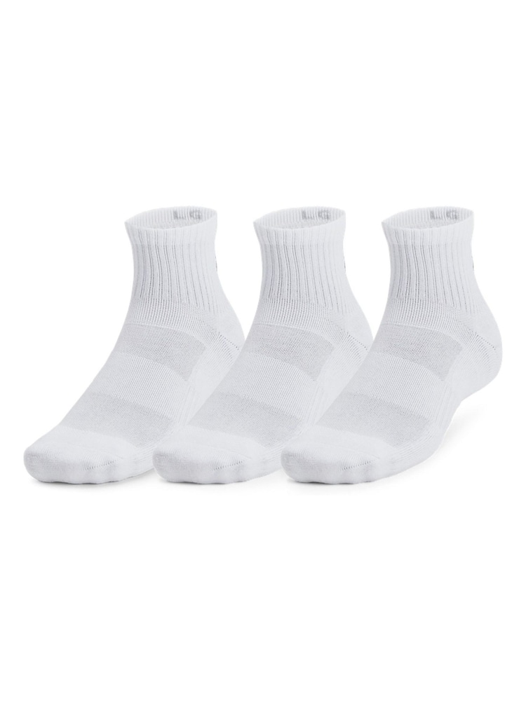 Under Armour White Off Unisex UA TC 3pk Qtr - Image 1 of 3