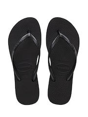 Havaianas Slim Flatform Black Sandals - Image 1 of 9