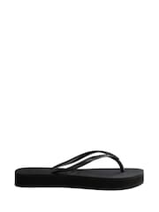 Havaianas Slim Flatform Black Sandals - Image 3 of 9