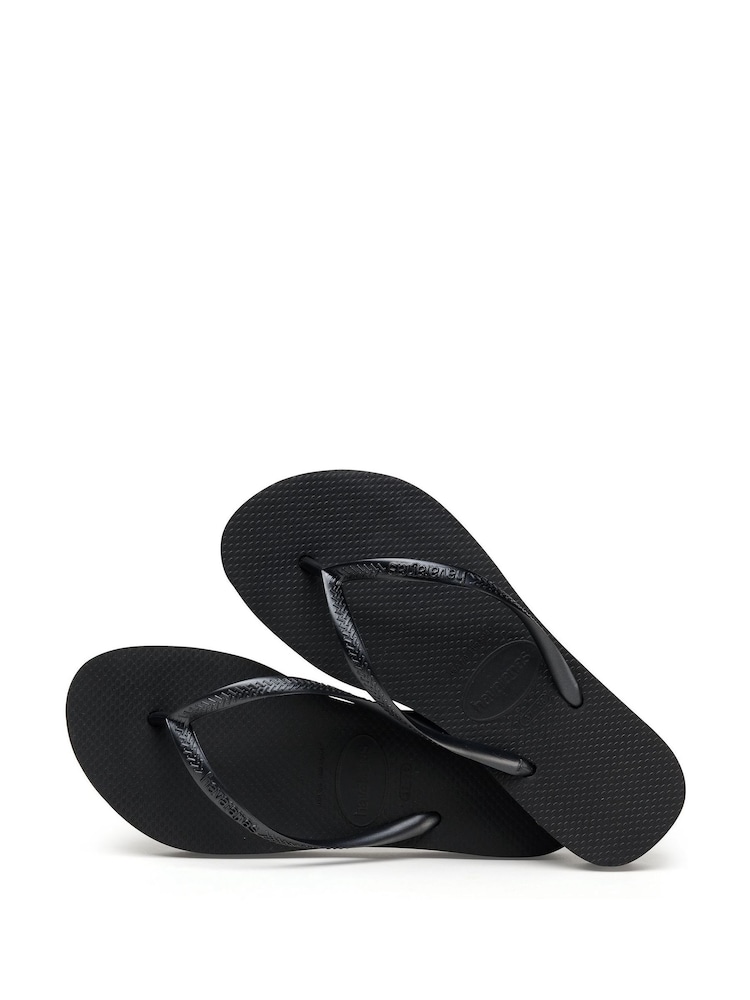 Havaianas Slim Flatform Black Sandals - Image 4 of 9