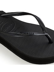 Havaianas Slim Flatform Black Sandals - Image 6 of 9