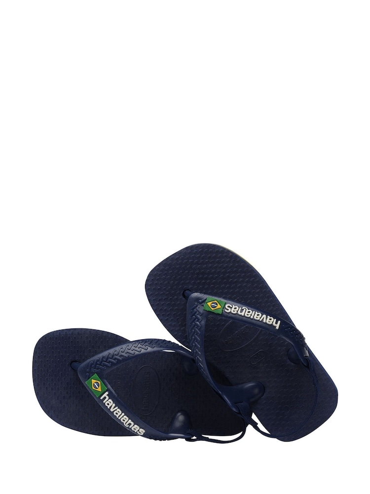 Havaianas Baby Blue Brasil Logo Sandals - Image 4 of 7