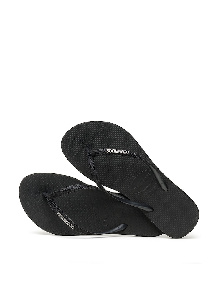 Sandales Havaianas noires slim scintillantes - Image 4 of 6