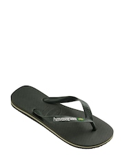 Havaianas Green Brasil Logo Sandals - Image 2 of 7