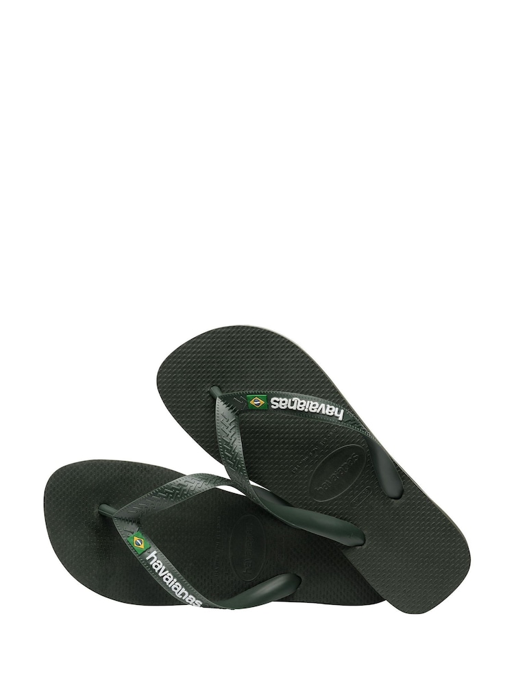 Havaianas Green Brasil Logo Sandals - Image 4 of 7
