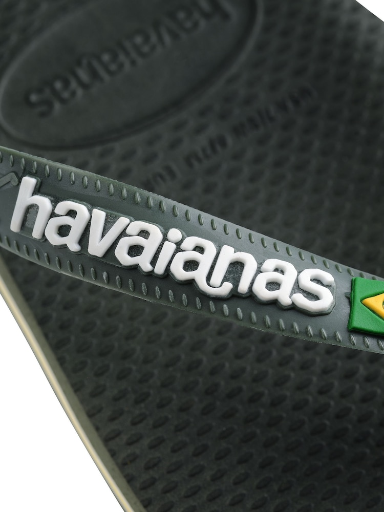 Havaianas Green Brasil Logo Sandals - Image 6 of 7