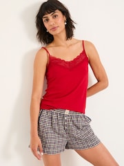 FatFace Red Lace Vest - Image 1 of 5