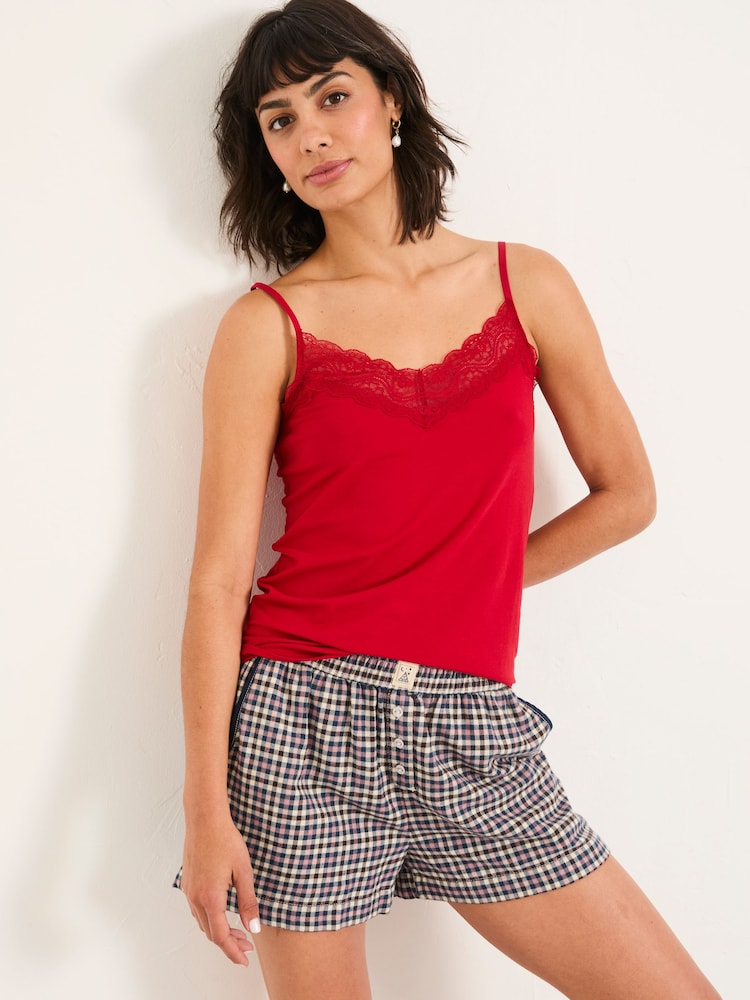 FatFace Red Lace Vest - Image 1 of 5