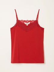 FatFace Red Lace Vest - Image 5 of 5
