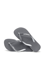 Havaianas Mens Grey Top Mix Sandals - Image 4 of 6