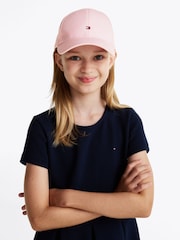 Tommy Hilfiger Pink Small Flag 100%  Cotton Cap - Image 7 of 7