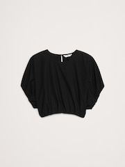 Zwart - Banana Republic Poplin top met bubbelzoom en cropped zoom - Image 4 of 4