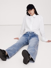 Banana Republic White The Everyday Linen Shirt - Image 1 of 4