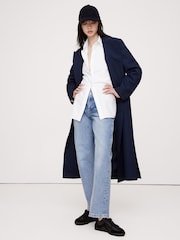 Banana Republic White The Everyday Linen Shirt - Image 3 of 4