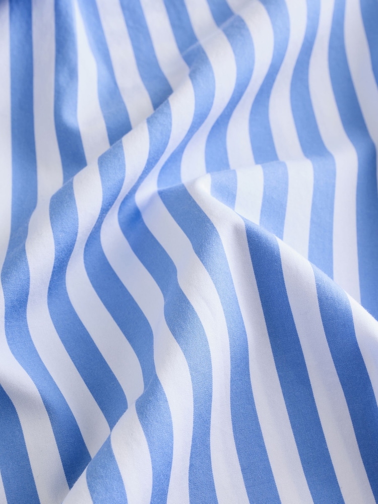 Banana Republic Blue Stripe The Oversized Popover Top - Image 6 of 7