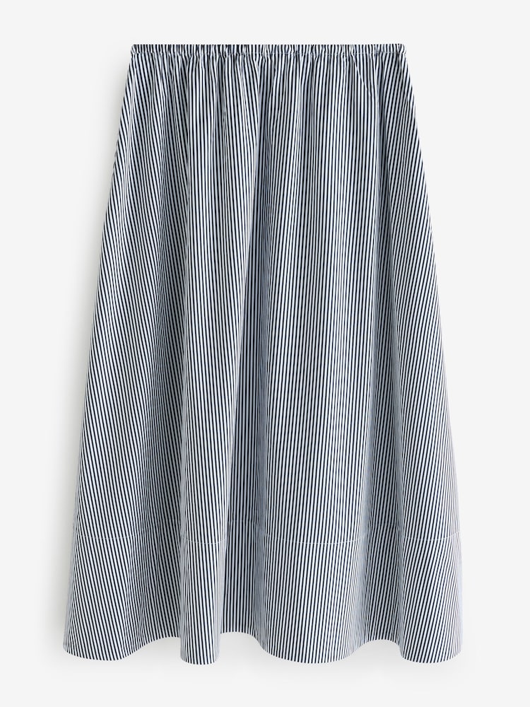 Blauw gestreept - Banana Republic Poplin Maxi Skirt - Image 3 of 6