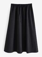Banana Republic Black Poplin Maxi Skirt - Image 4 of 8