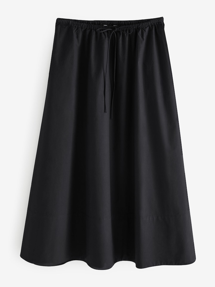 Zwart - Banana Republic Poplin Maxi Skirt - Image 4 of 8