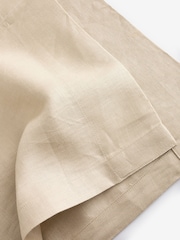 Bej - Rochie cu mânecă scurtă din in Banana Republic 100% - Imaginea 4 din 4