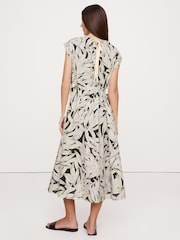 Banana Republic White Poplin Tie-Waist Maxi Dress - Image 2 of 6