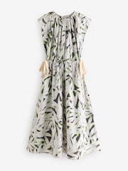Banana Republic White Poplin Tie-Waist Maxi Dress - Image 4 of 6