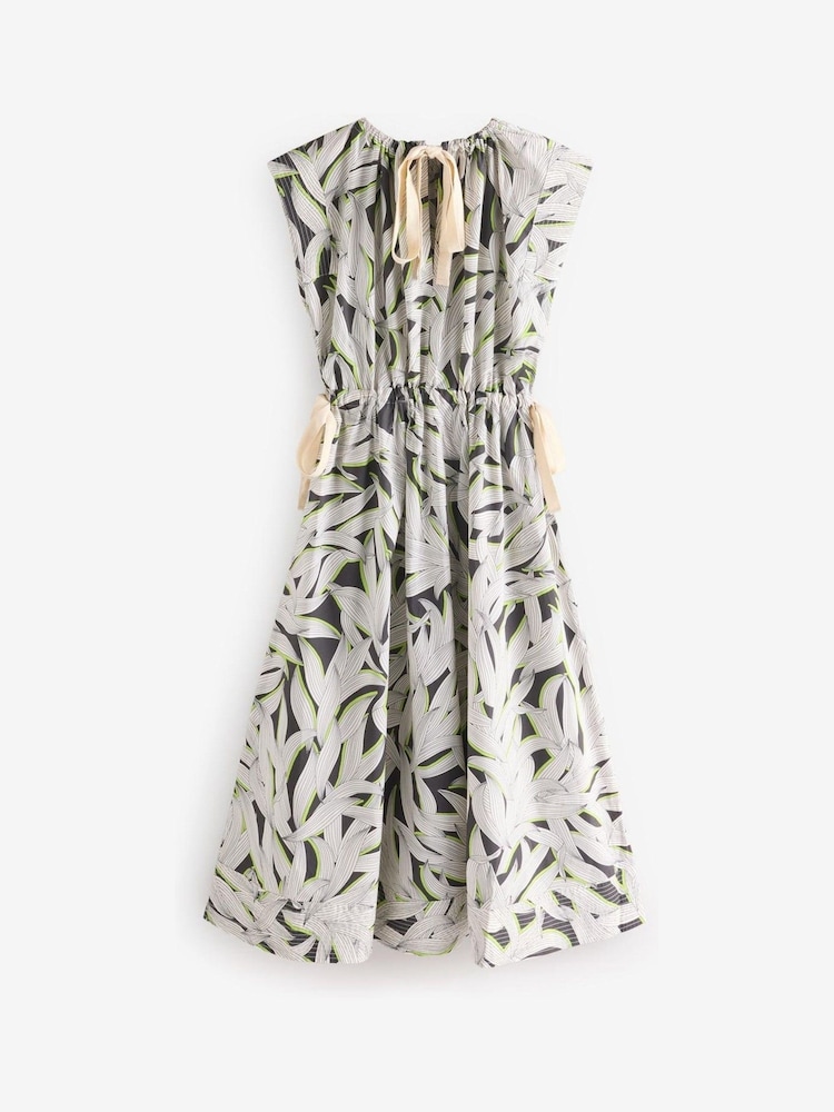 Banana Republic White Oversized Cotton Poplin Tie-Waist Maxi Dress - Image 5 of 6