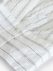 Banana Republic White Stripe The Oversized Popover Top - Image 7 of 7