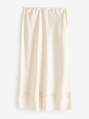 Crème - Banana Republic satijnen midirok - Image 2 of 5