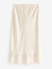 Crème - Banana Republic satijnen midirok - Image 3 of 5