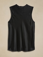 Banana Republic Black Signature Silk Tank Top - Image 2 of 2
