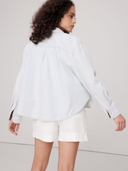 Banana Republic Oversize-Chambray-Hemd mit seitlichem Schlitz - Bild 2 von 4