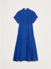 Banana Republic Blue Poplin Shirt Dress - Image 4 of 4