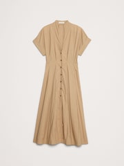 Banana Republic Beige Poplin Shirt Dress - Image 4 of 4