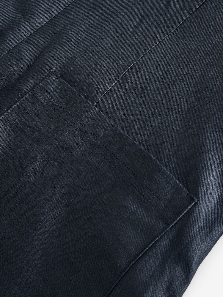 Banana Republic Black 100% Linen Short Sleeve Dress - Image 5 of 5