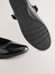 Clarks Black Patent Standard Fit (F) Dance Wish Mary-Jane Shoes - Image 4 of 6